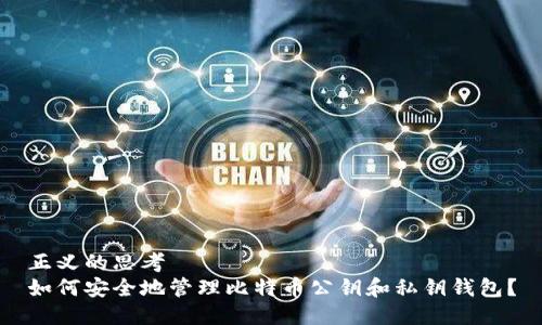 正义的思考  
如何安全地管理比特币公钥和私钥钱包？